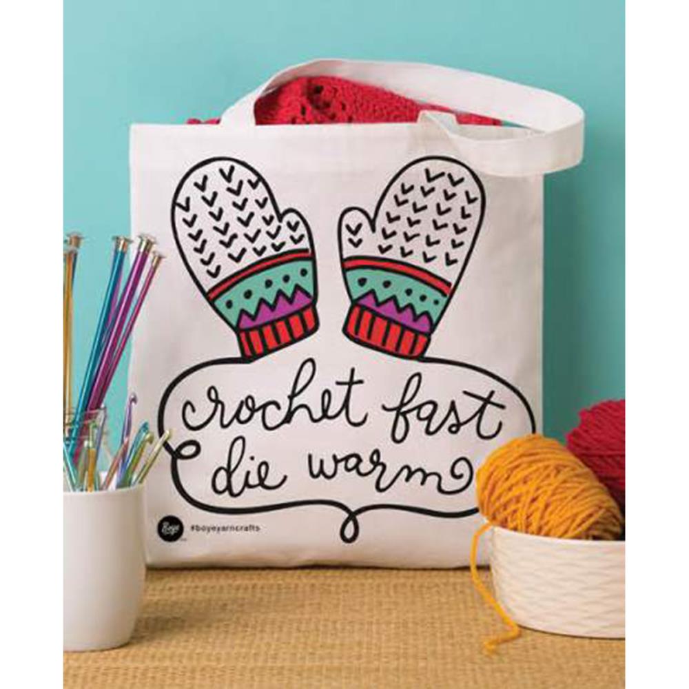 Boye Tote Bag 13.5"X13.75" - Crochet Fast